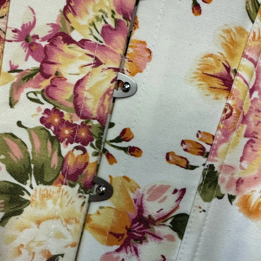 Floral Corset Top size 2XL 38"max medieval renaissance NWOT Pink - Image 2