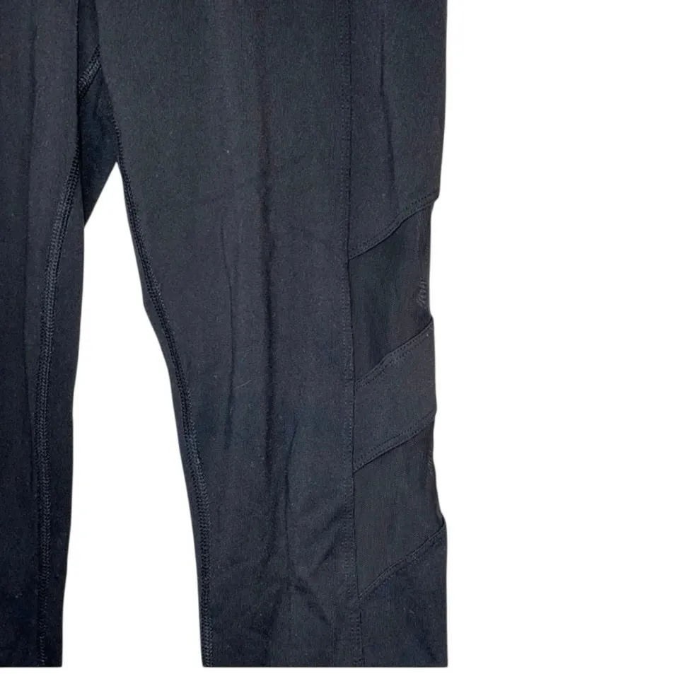 VS Pink Ultimate Yoga Leggings XS Black Mesh Athleisure Aesthetic Sculpting Fit - Image 2