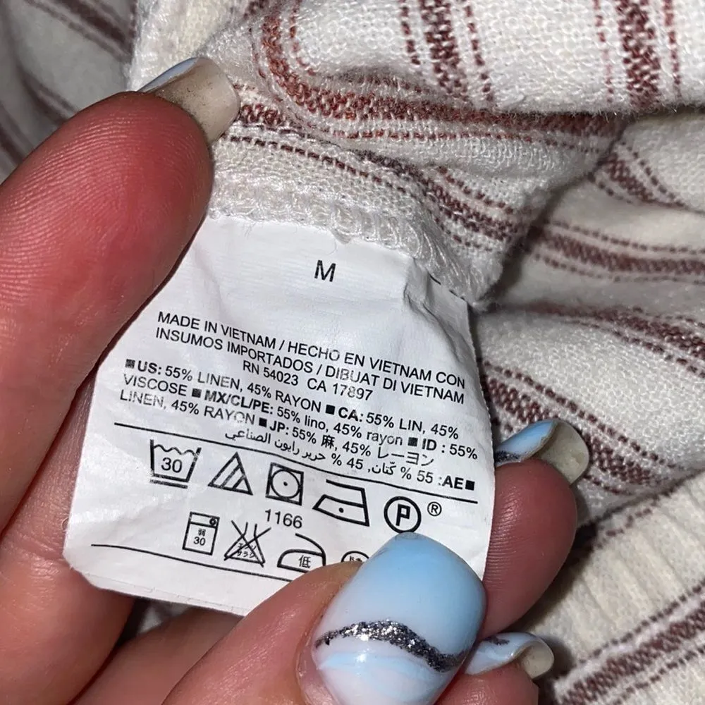 ✨ Old Navy Mid Rise Linen Blend Cropped Pants✨ - Image 5