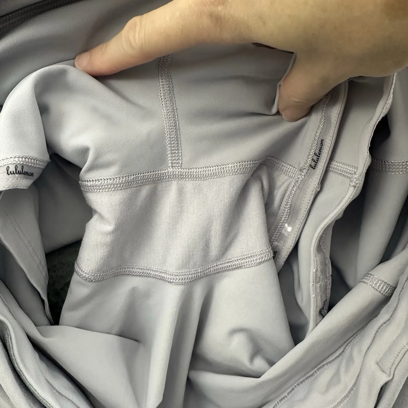 Lululemon Play Off The Pleats Skirt‎ Skort Gray Athletic Athleisure Tennis W 10 - Image 4