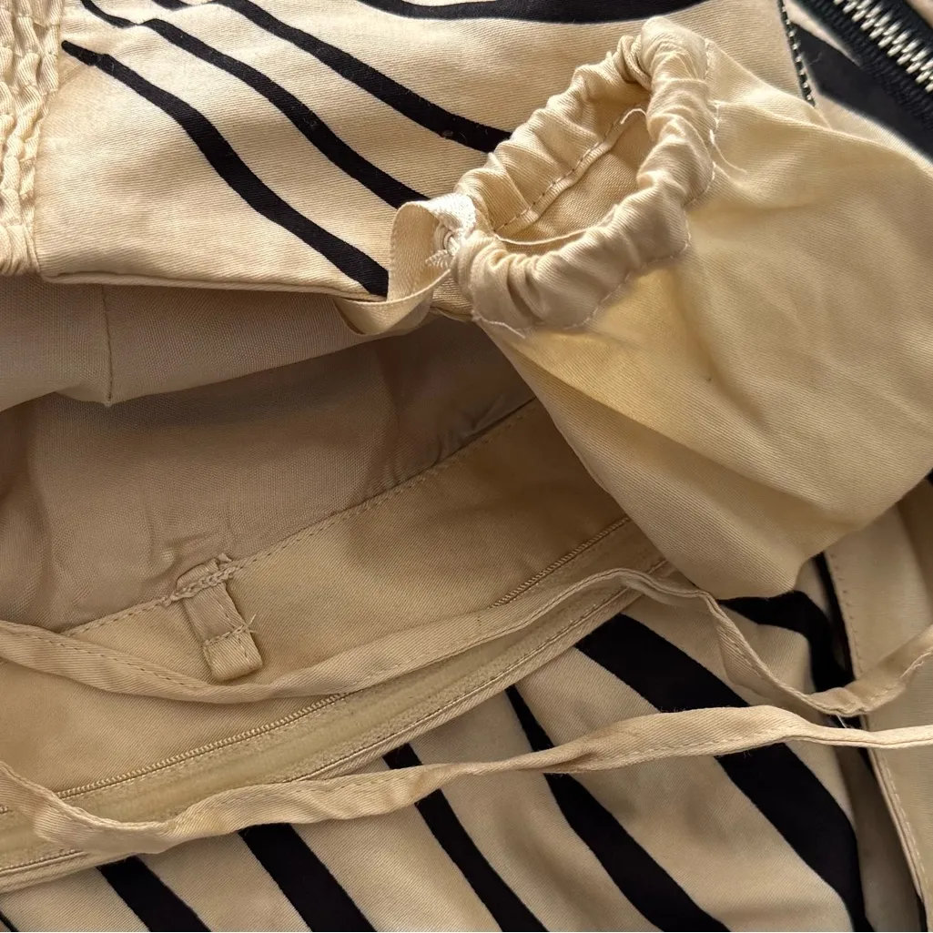 NWOT Anthropologie Moulinette Soeurs Strapless Black and Cream Dress, size 6 - Image 6