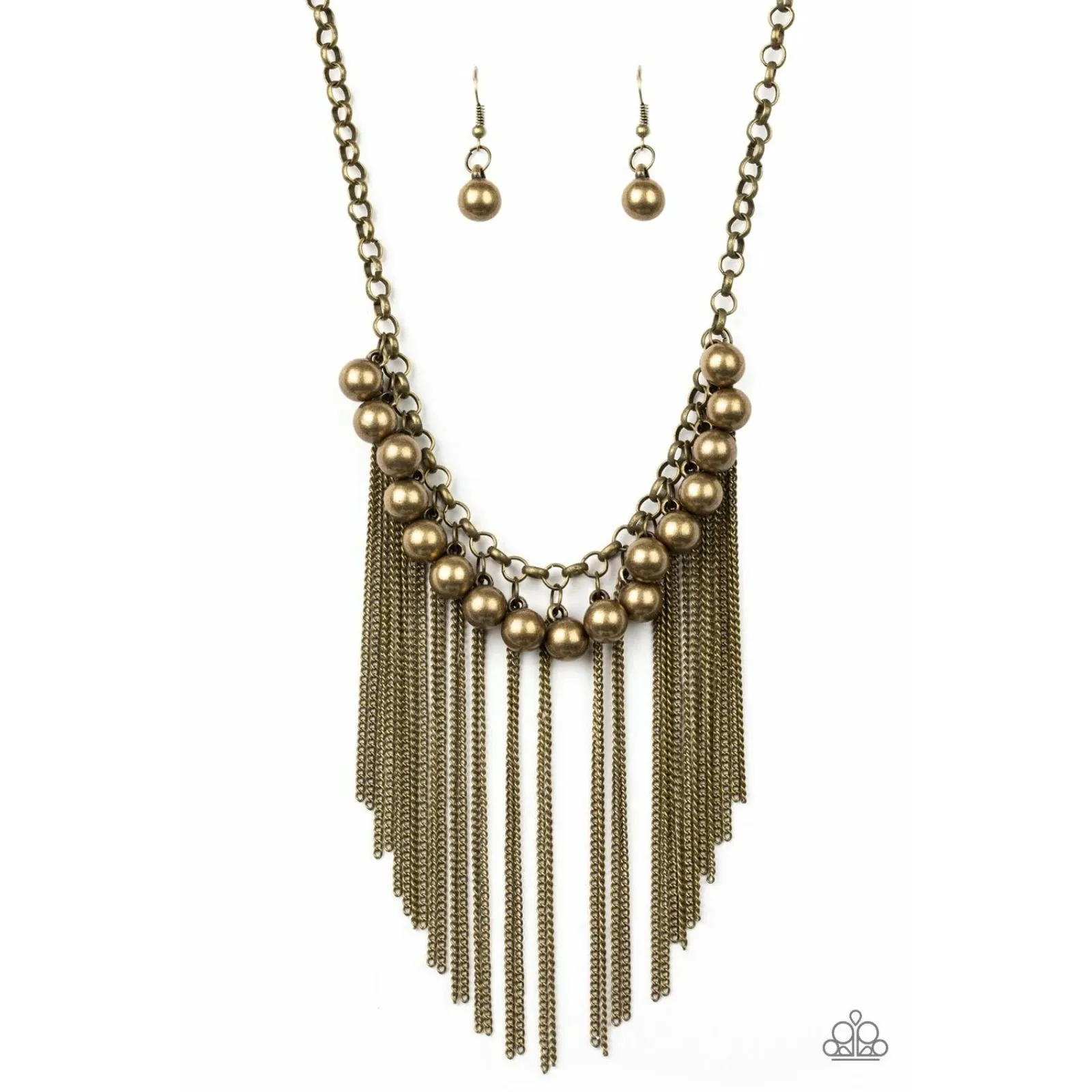 Powerhouse Prowl Brass Necklace (508) - Image 2