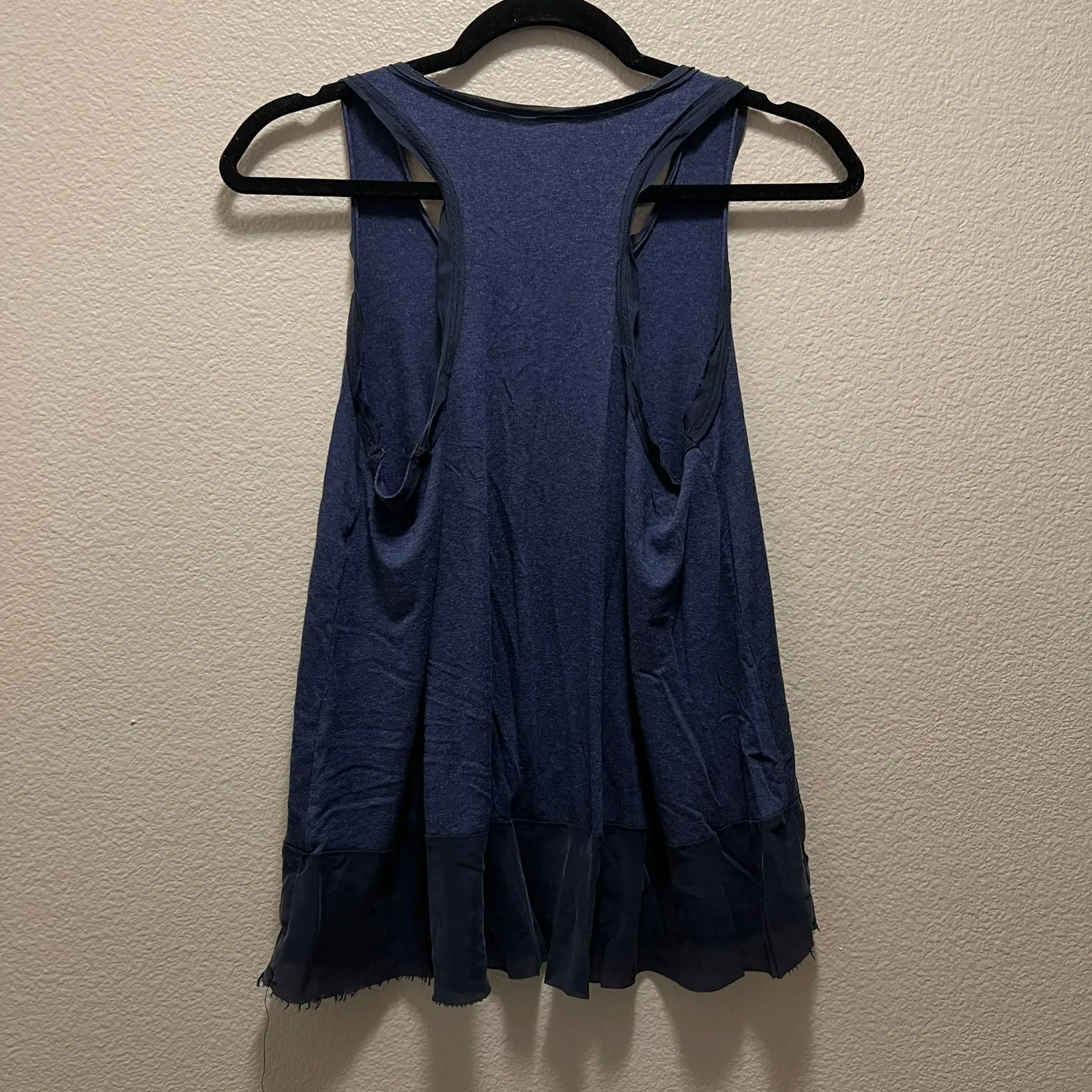 Only Hearts Helena Stuart Tank Top Navy Blue Scoop Neck Racerback Sz M - Image 3