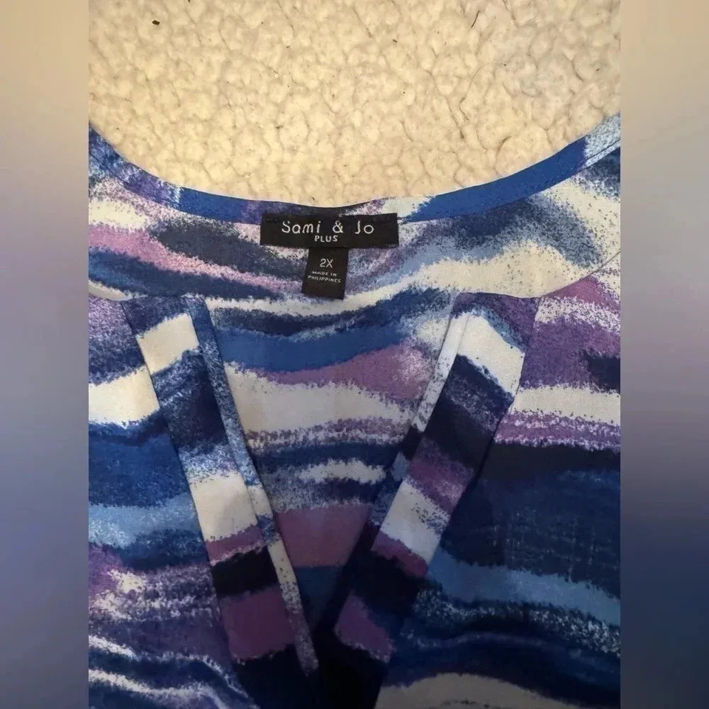 Sami‎ & Jo plus v neck tunic 2xl - Image 2