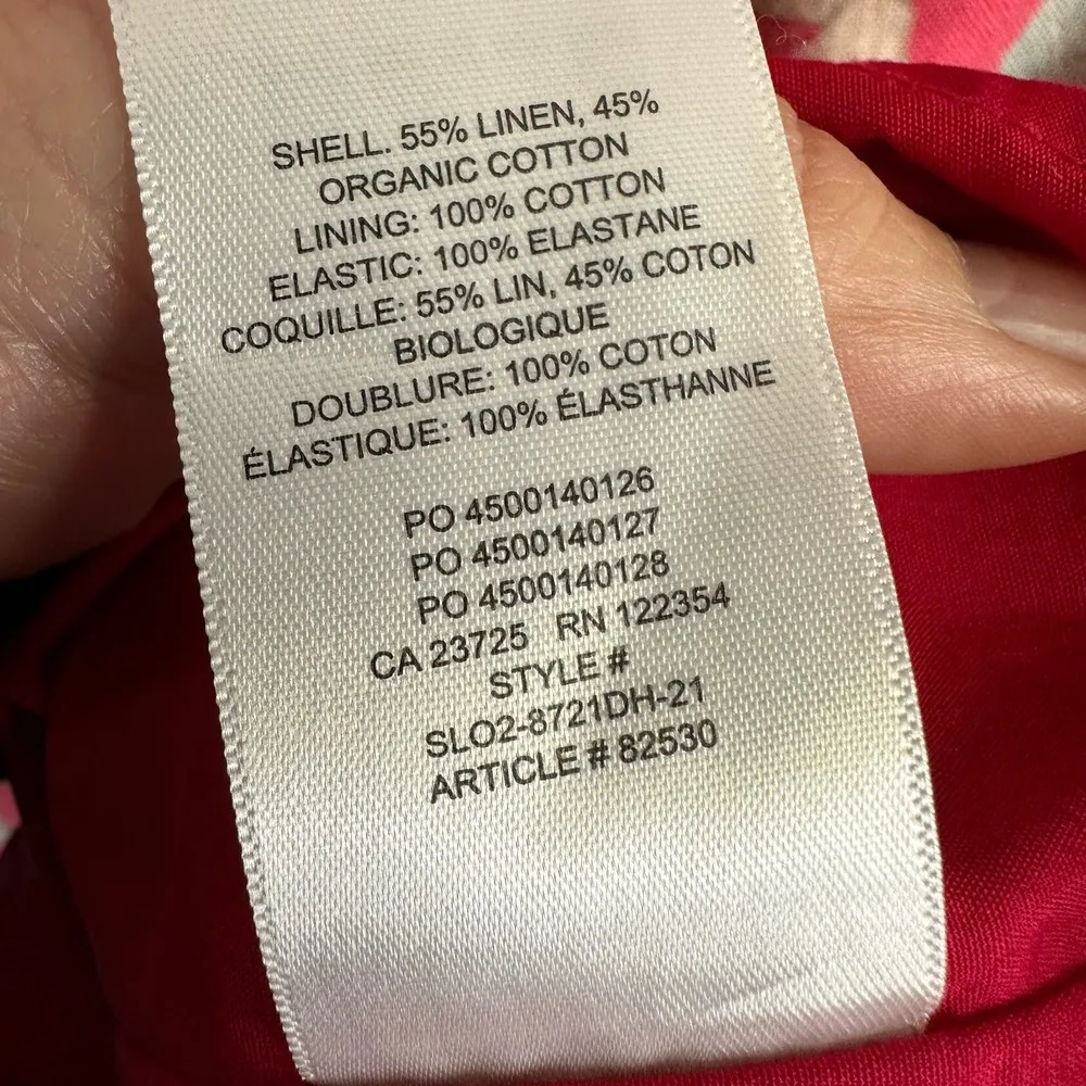 Sunday Best Womens Size Medium Ennis Floral Tropical Mini Smocked Linen Dress - Image 9