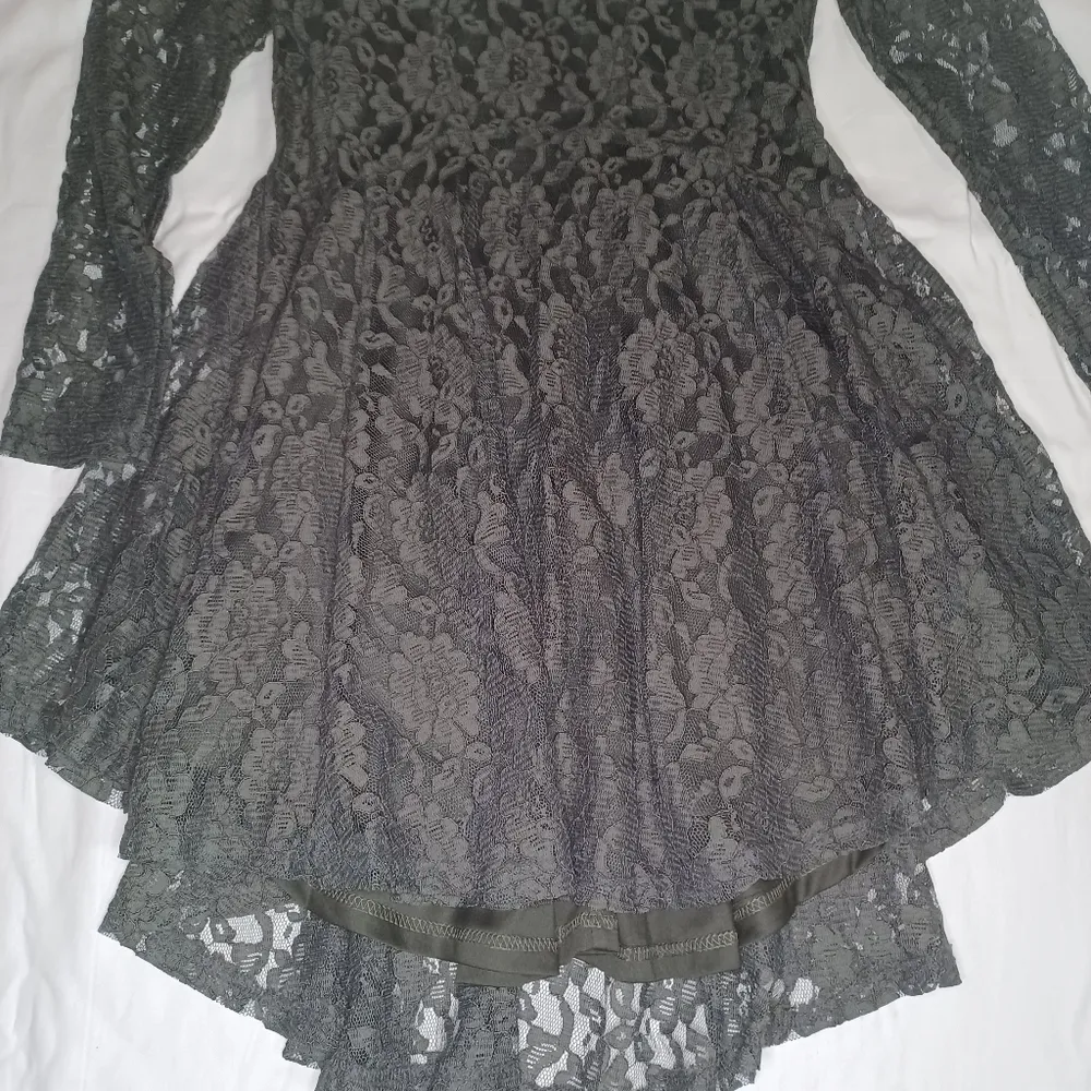 Altar'd state long sleeve black goth lace dress - Image 2