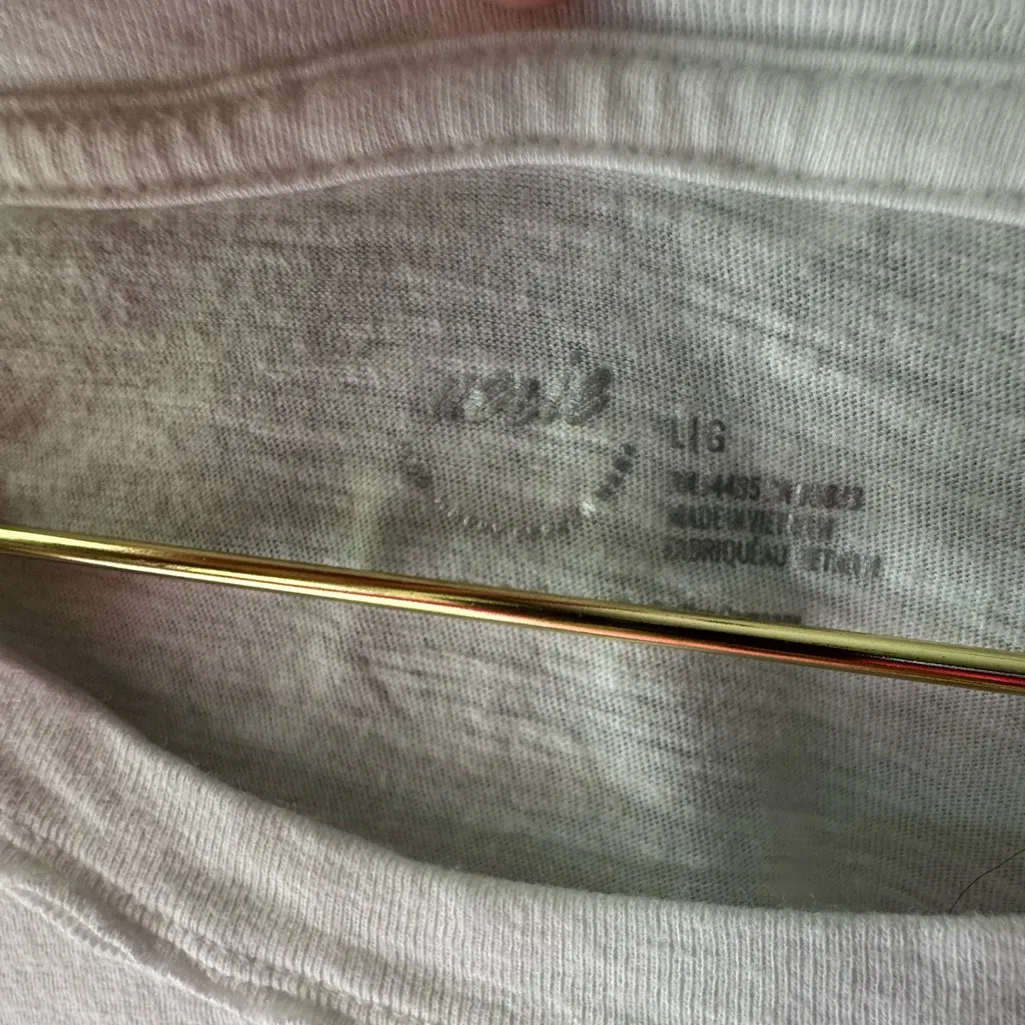 Aerie Boyfriend Tee Top White Graphic T-Shirt with Floral Print - Image 4