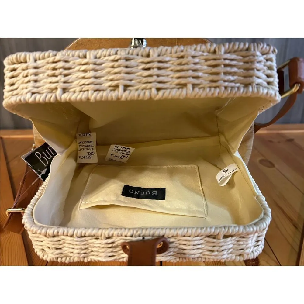 Bueno Collection Straw Crossbody Bag nwt (4894) - Image 7