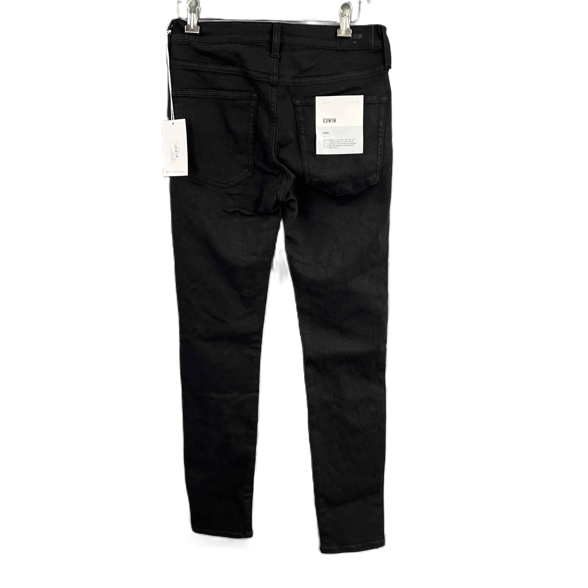 Edwin Pixie Skinny‎ Jeans Black Mid Rise Stretch Womens 28 New - Image 3