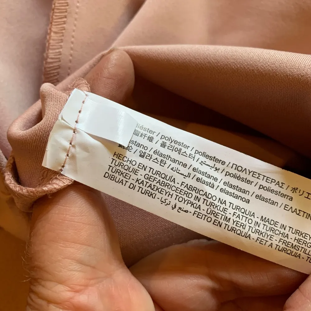 Zara Women's Square Neckline Open Shoulder Stitch Midi Dress Dusty Pink XS - Image 8