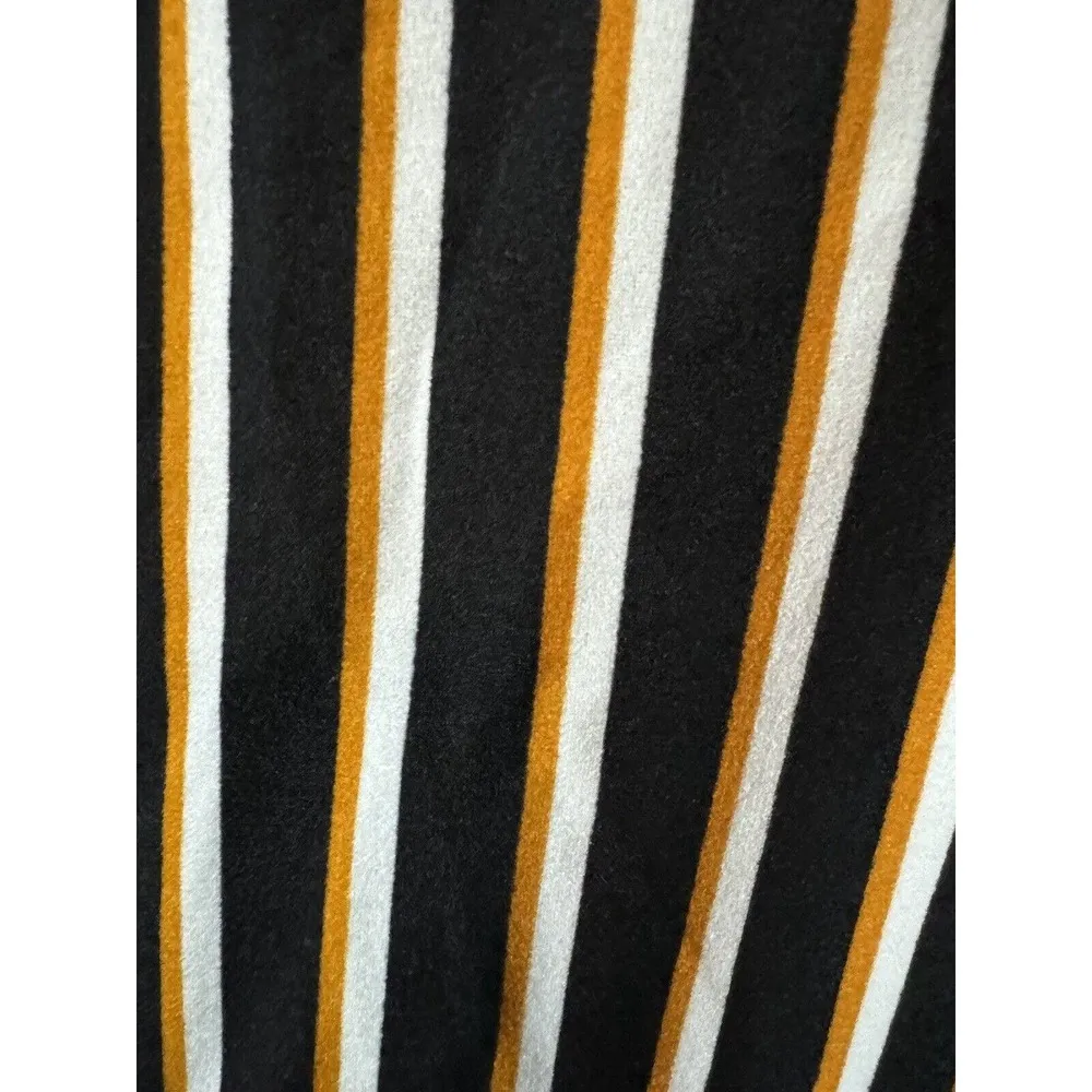 Park Avenue Black Gold White Stripe Pants Small/Medium (?) Check Measurements - Image 3