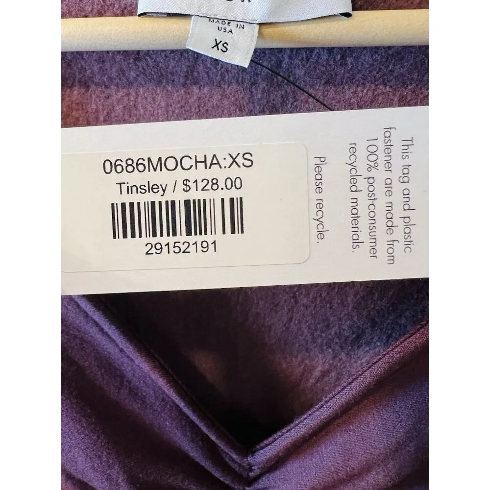 Amour Vert Women's Tinsley Luxe Fleece Dress in Mocha Size XS Career Business - Image 8