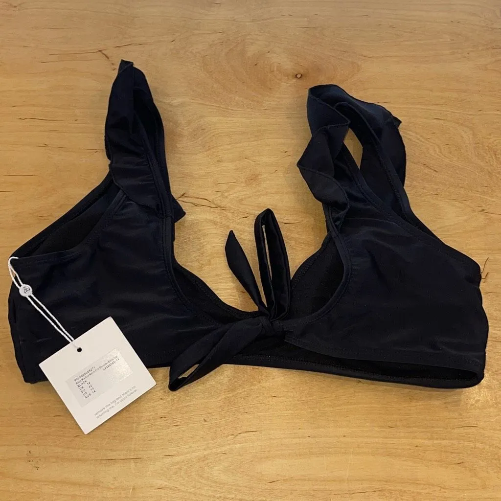 Missguided Womens Mix And Match Frill Shoulder Bikini Top Black Size 10 NWT - Image 5