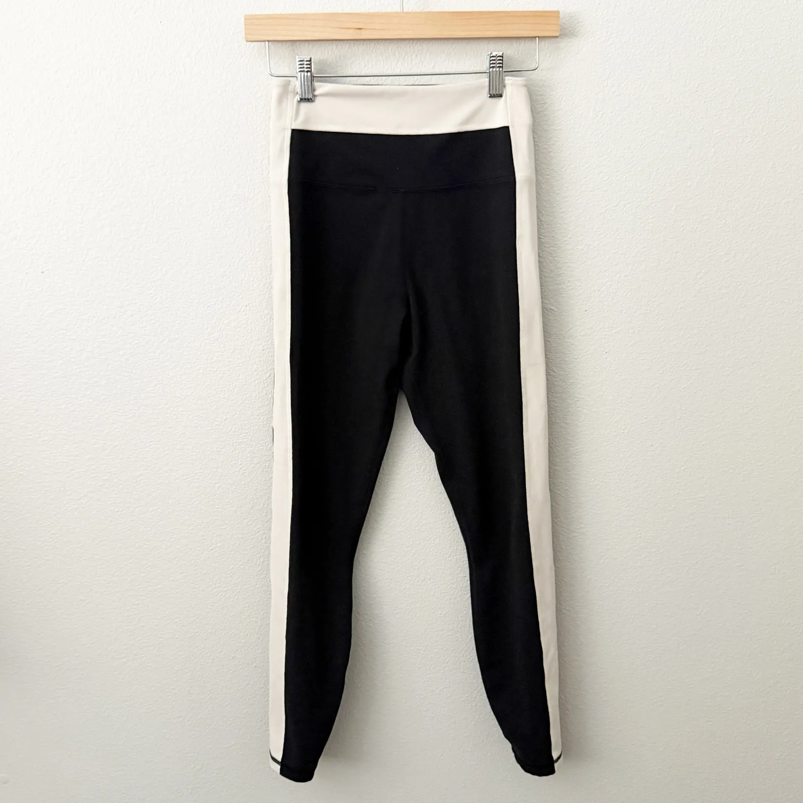 SPIRITUAL GANGSTER | Leighton Legging Ivory Cream Black Cropped Ankle | Small - Image 2