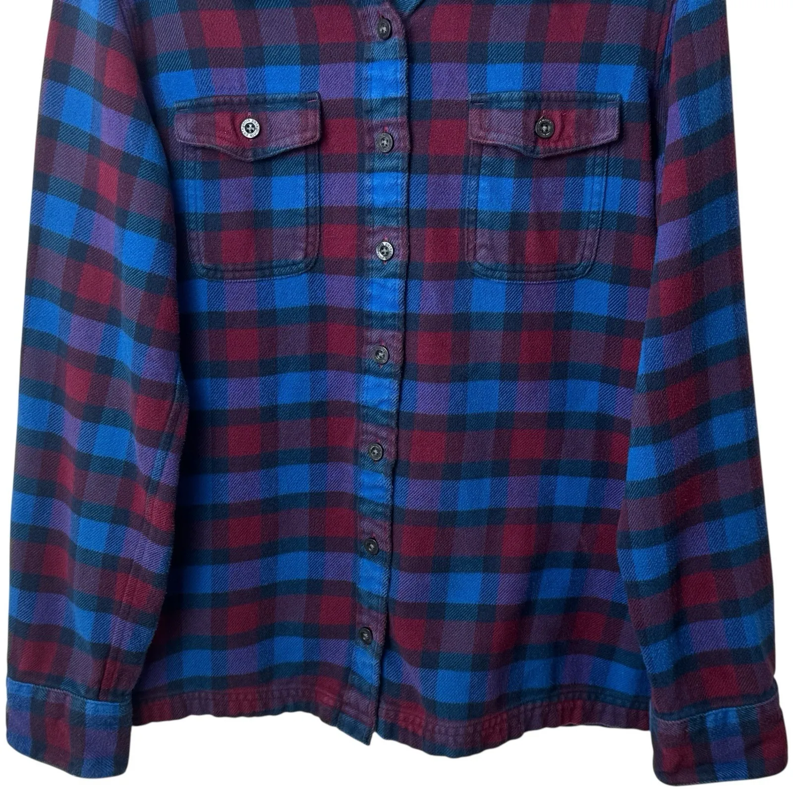 Patagonia Fjord Flannel Shirt 100% Organic Cotton Camping Outdoors Holiday 6 - Image 4