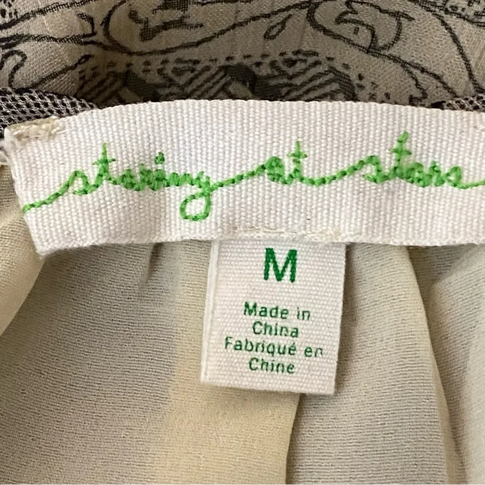 STARING AT STARS/URBAN OUTFITTERS brown & black chiffon maxi dress. Medium. EUC - Image 10