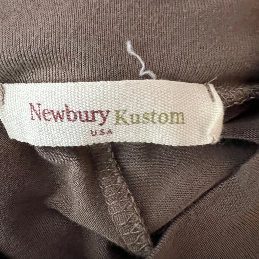 Newbury Kustom Small Rosewood Long Sleeve Mock Neck Mini Dress - Image 5