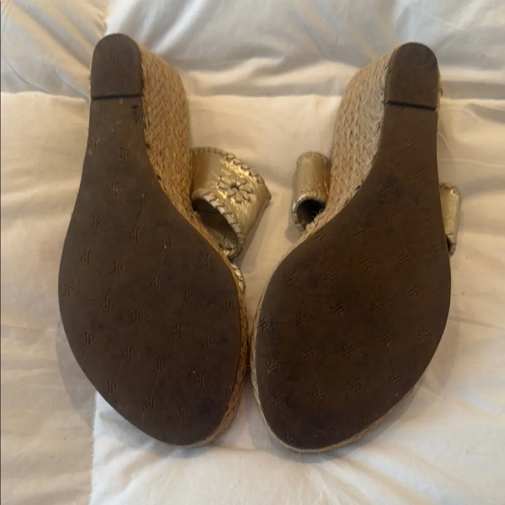 Jack Rogers Ash metallic wedges - Image 4