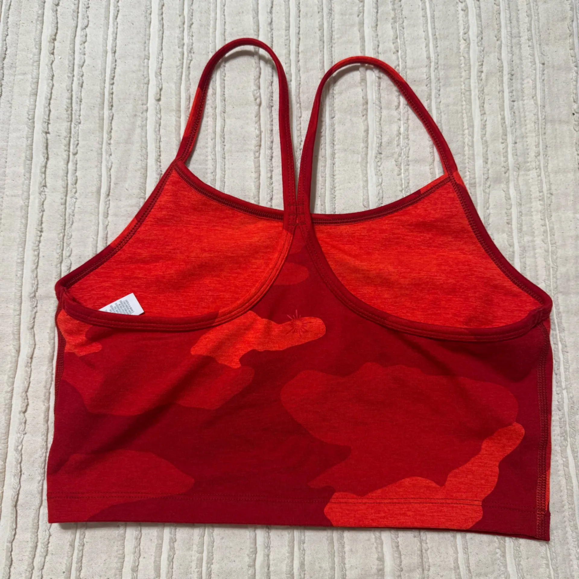 Offline by Aerie The Hugger Longline Racerback Sports Bra Red Camo - Image 2