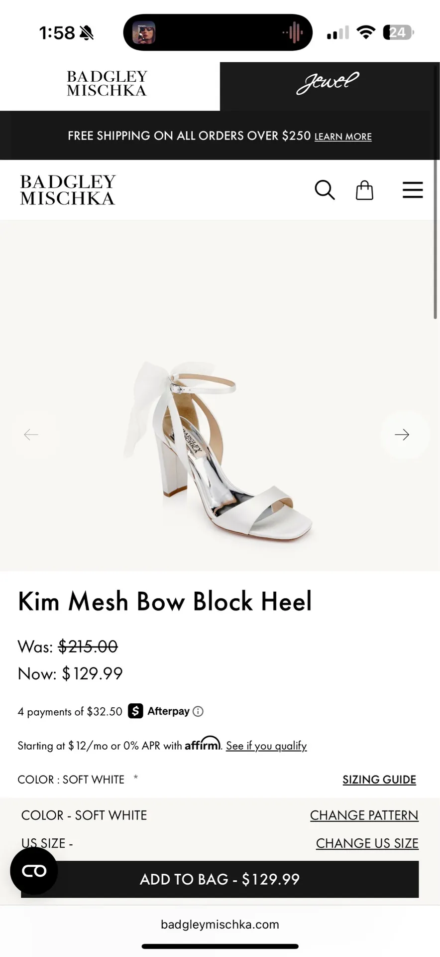 Badgley Miscka Wedding Bow Heels - Image 2