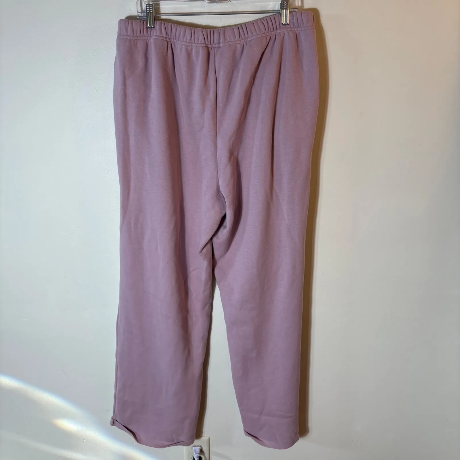 SKIMS Cotton Fleece Wide‎ Leg Joggers Size XL - Image 3