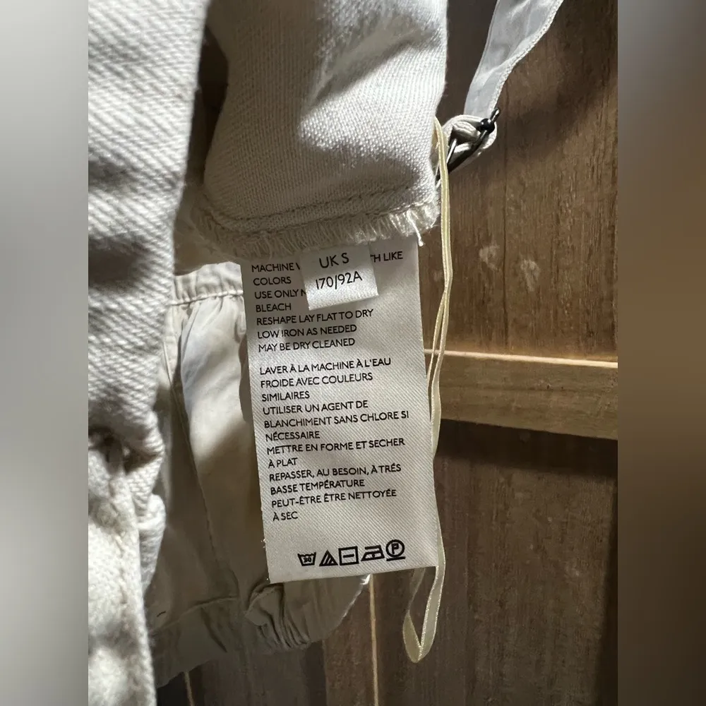 We the free Women's Cream Button-Down Crop Top - Image 3