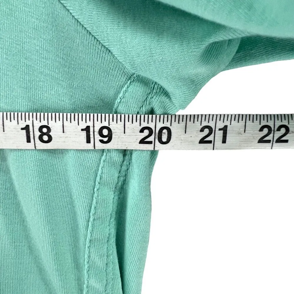 J Jill Pima Cotton 3/4 Scoop Neck Tee Large Petite Morning Mist Green Shirt Size undefined - Image 5