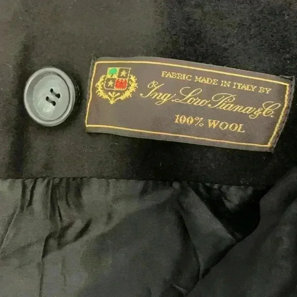 Fleurette Loro Piana Wool Black Coat Sz 8P - Image 5