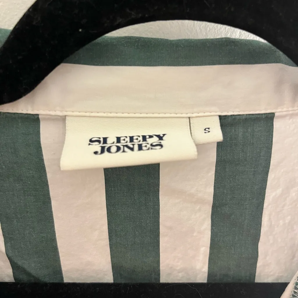 Sleepy Jones Marina Pajama Set Green - Image 2