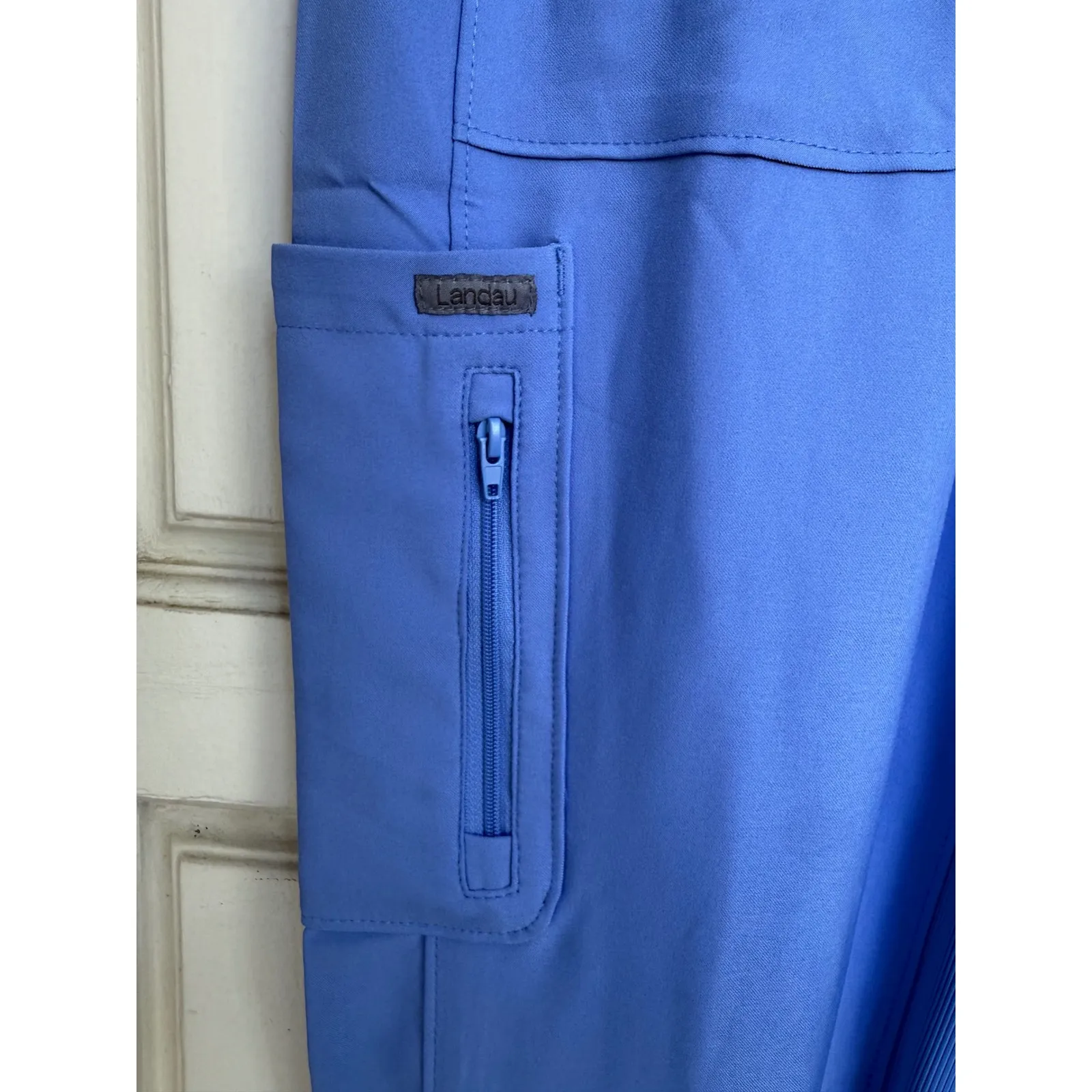 Landau Forward Journey Cargo Jogger Scrub Pants Ceil Blue NEW Size Small Petite - Image 4