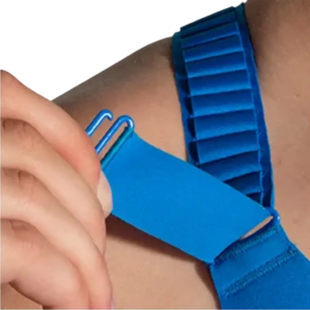 NWT Brooks Dare Racerback 2.0
Sports Bra Azure Blue Size 34C Retail $75.00 - Image 4