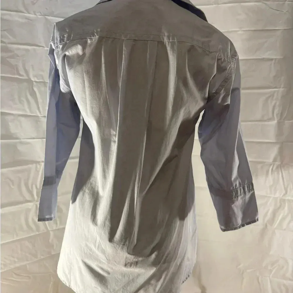 Woman’s Light Blue Casual Shirt Size XS - Image 2