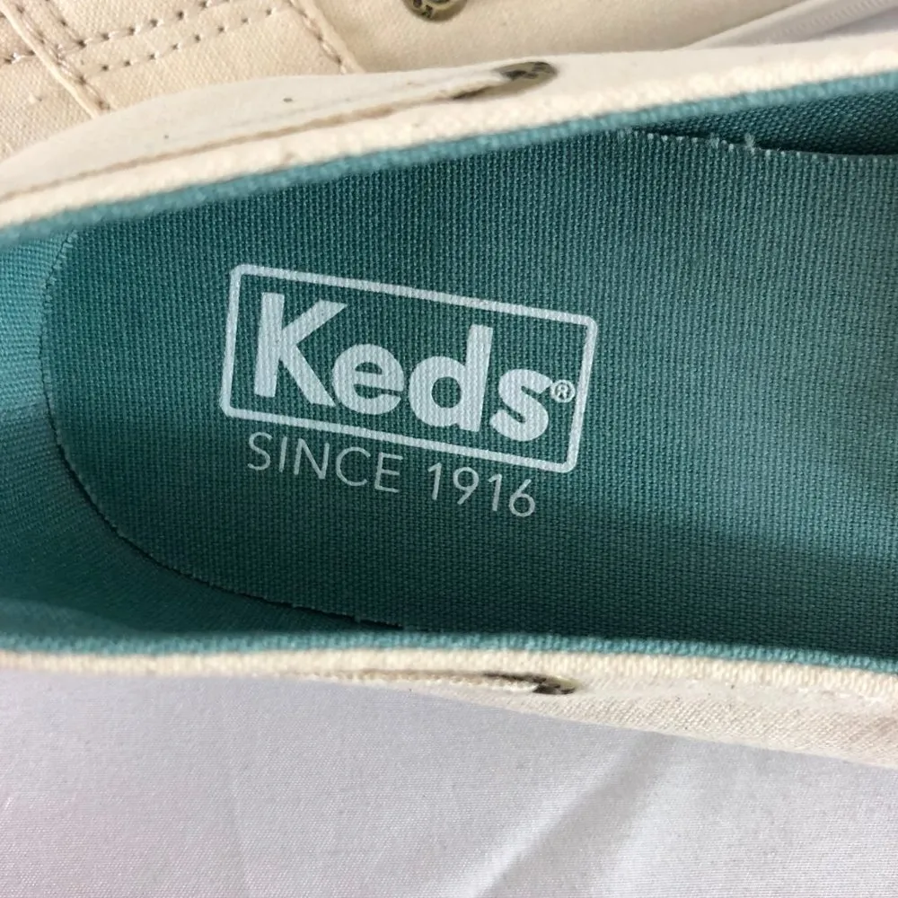 Keds Womens Boat Shoes Flats Canvas Lace Up Slip 7 - Image 6