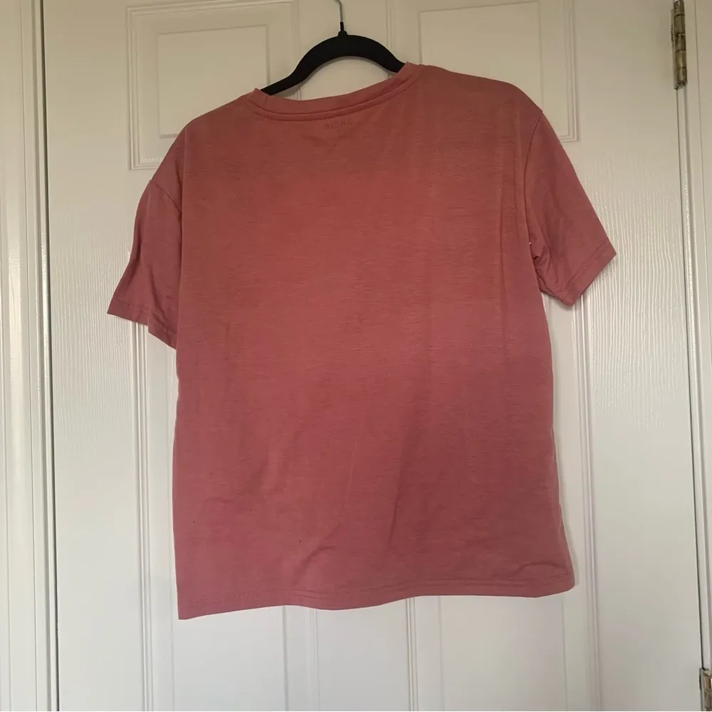 Shein Blush Pink Graphic Tee Shirt Size Medium - Image 4