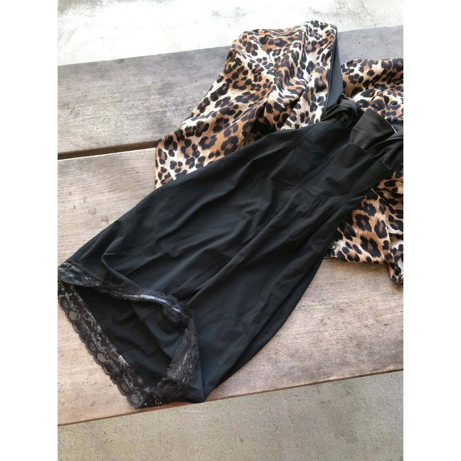 NYDJ‎ Womens Dress Size 2 Ruched Leopard Print Sheath Built In Shapewear NEW - Image 5