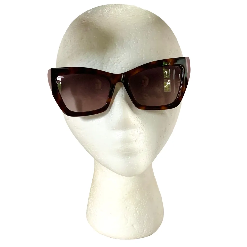 MCM "MCM722SLB" TORTOISE SHELL WITH MAUVE PINK GRADIENT LENS SUNGLASSES NIB - Image 1