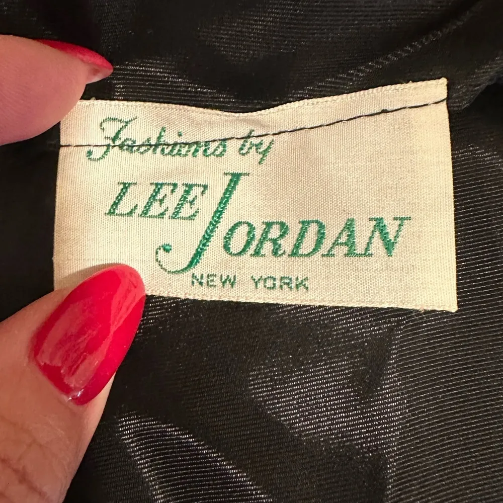 LEE Jordan Vintage Black Cocktail Dress with Bolero Size XS - Image 9