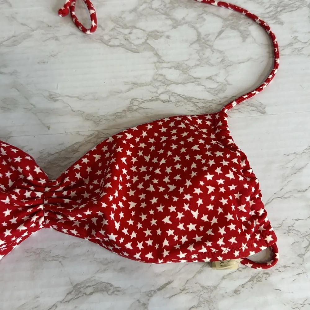 Victoria’s Secret y2K ladies red white polka dot bikini top size small - Image 3