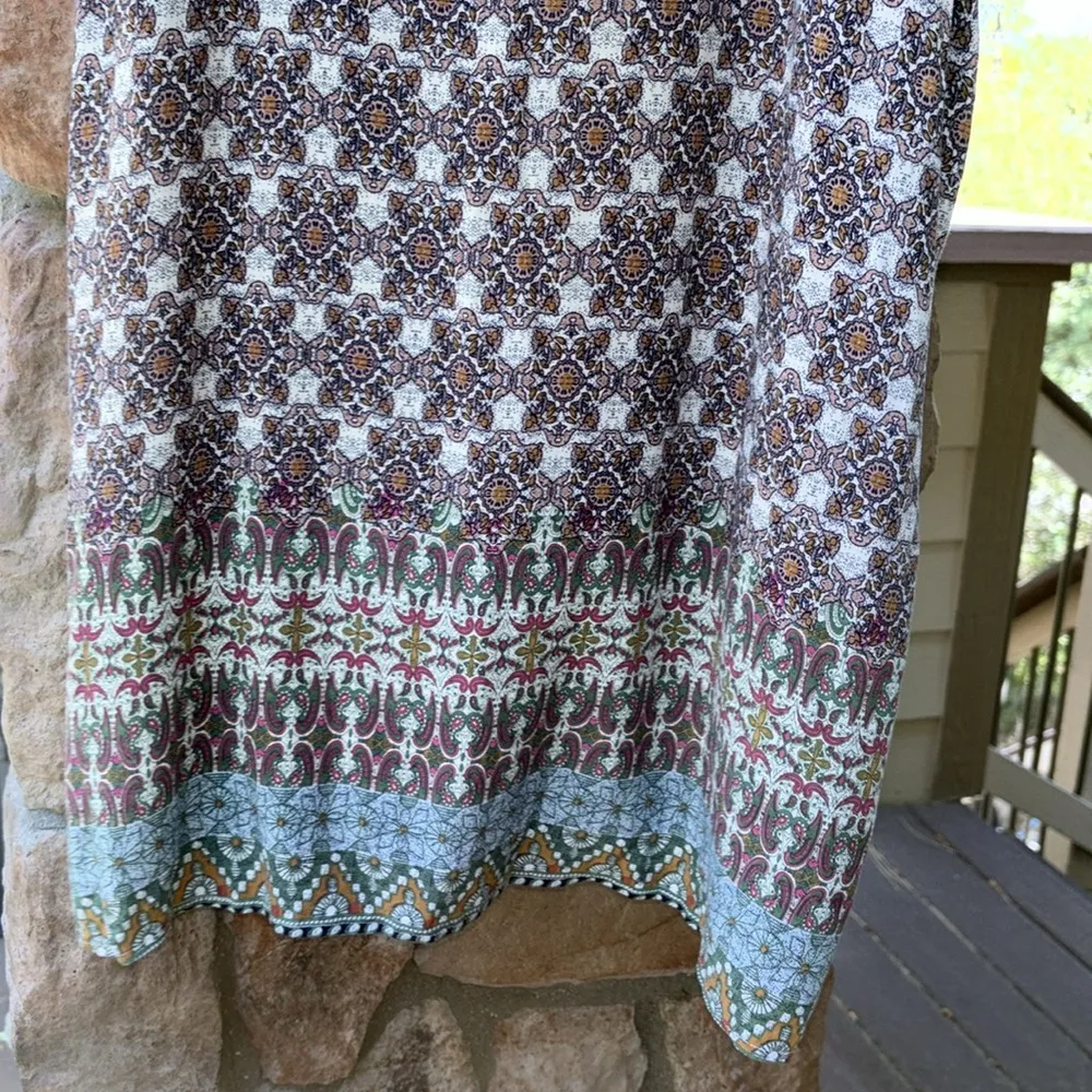 Sleeveless Sundress Shift Dress Mini Size MEDIUM Floral Print - Image 3