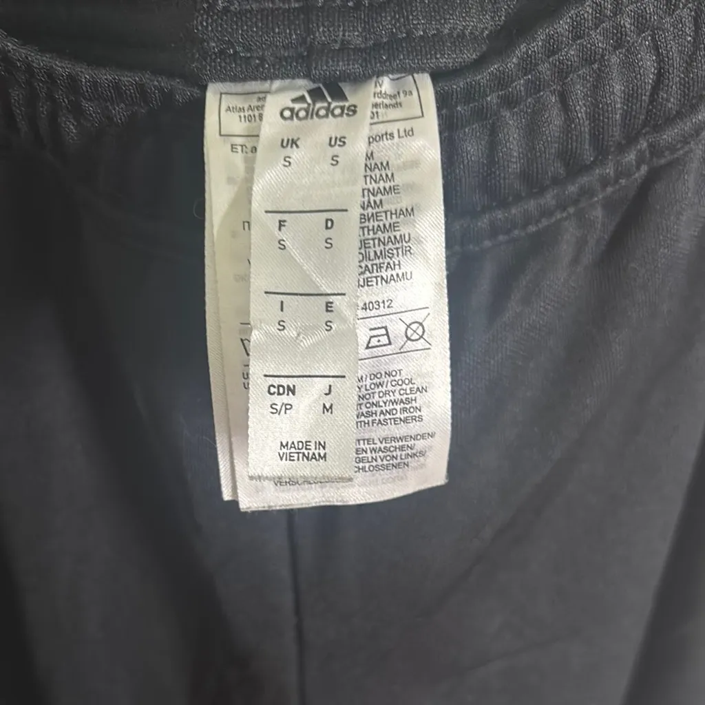 Adidas Black Sweatpants with Signature Stripes - Image 4