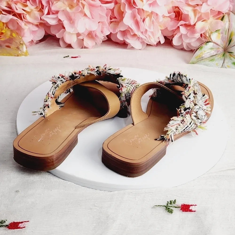 Crown Vintage Somaya Sandal Bohemian Style Large Maximized Chrystal's Size: 7 - Image 5