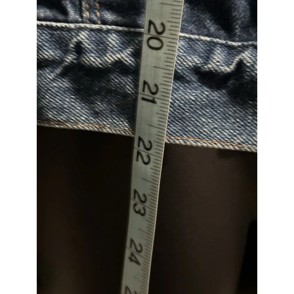 Rustler Women's Jean Jacket Short‎ Dark Wash Denim Size Small Button Up - Image 4