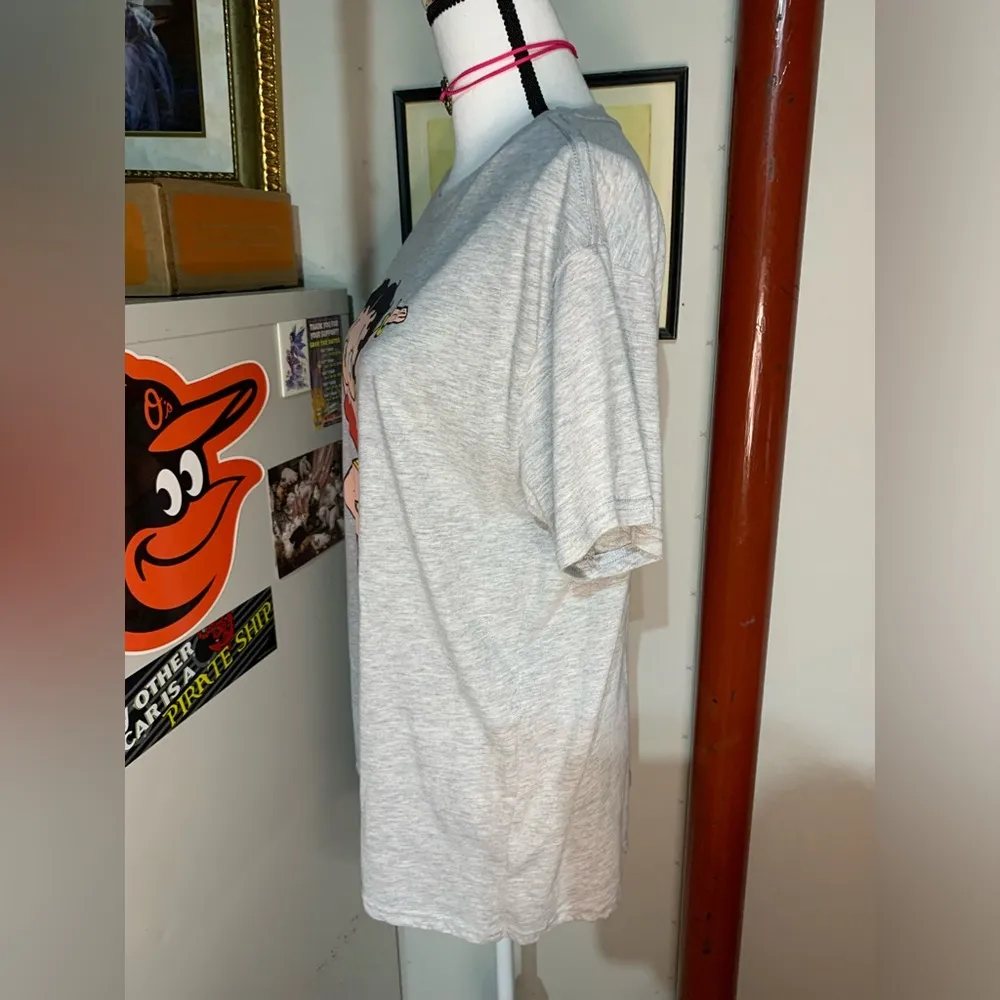 Betty Boop Heather Gray Tee Shirt - Image 6