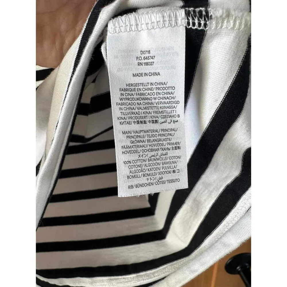 Boden White/Black Breton Striped Jersey Mini T - Image 9