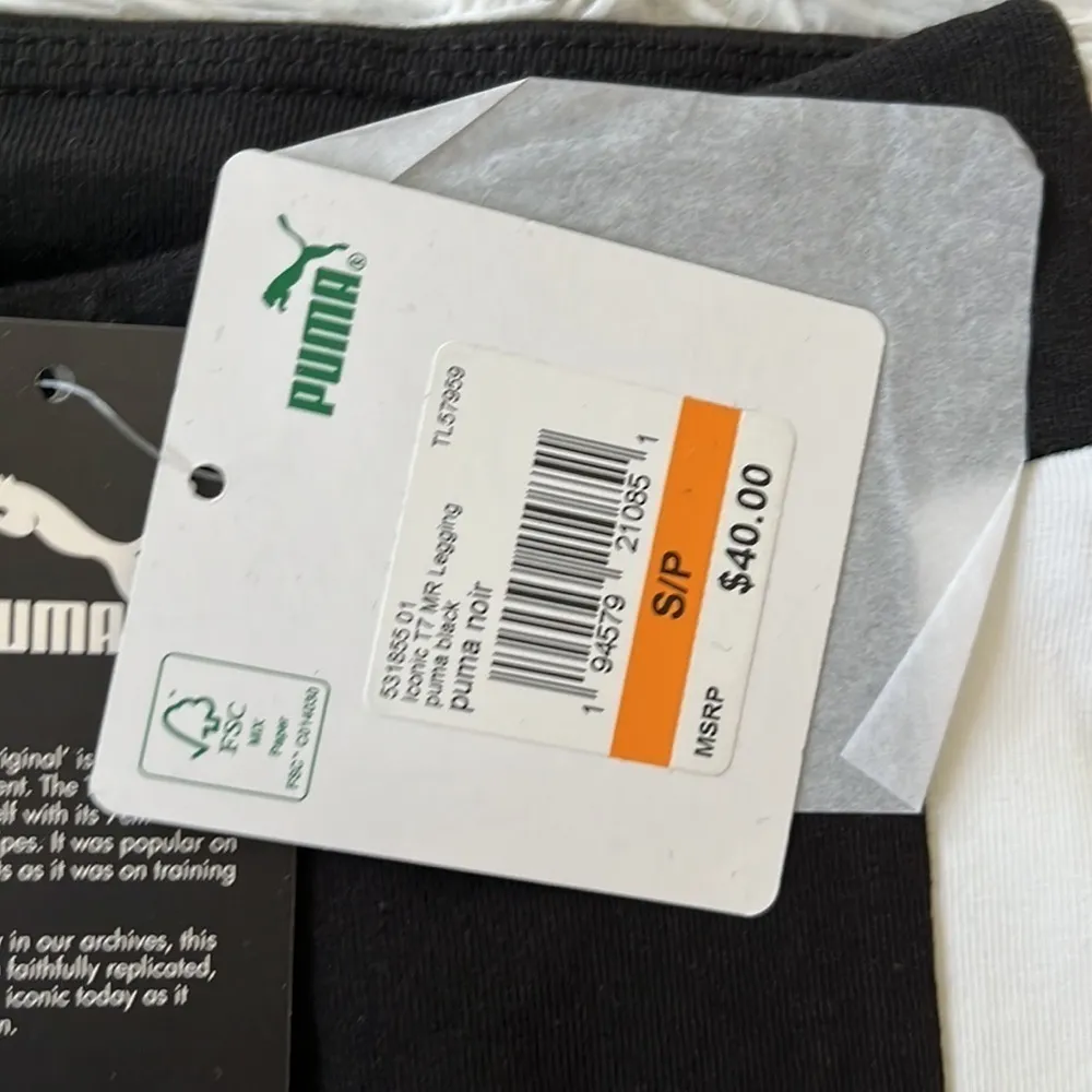 PUMA Women’s Iconic T7 Women's Leggings in black size Small - Image 6