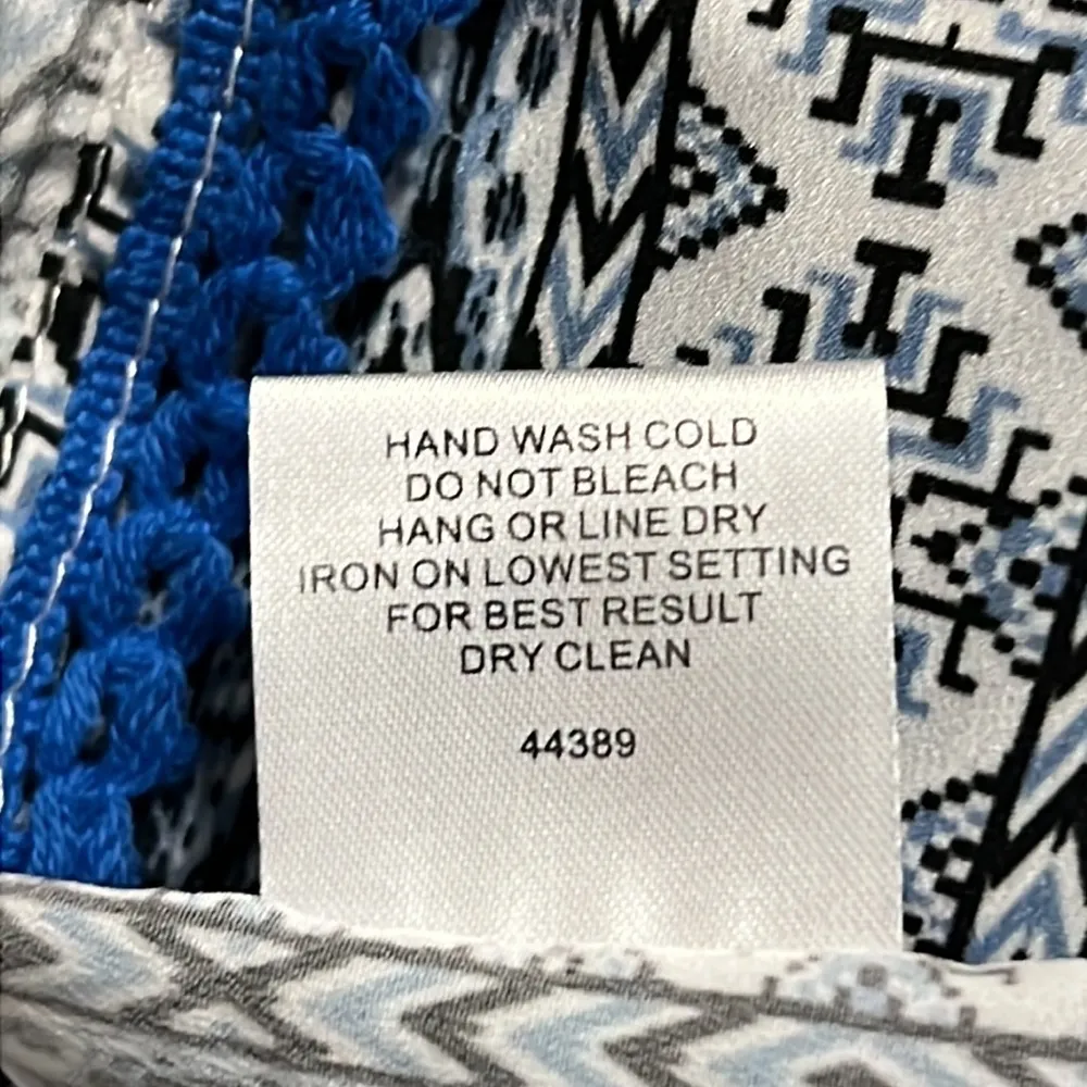 FREE GENERATION women’s one size cover up white & blue lace up tie close new NWT - Image 8