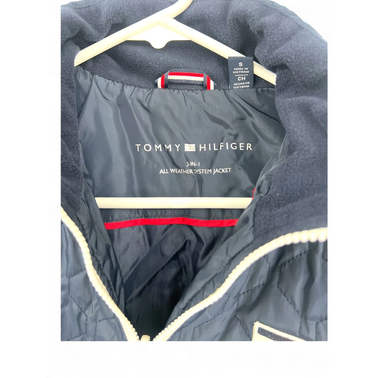 Tommy Hilfiger  | S | Womens Winter Cold Weather Basic Coat Jacket Quilted Navy - Image 3