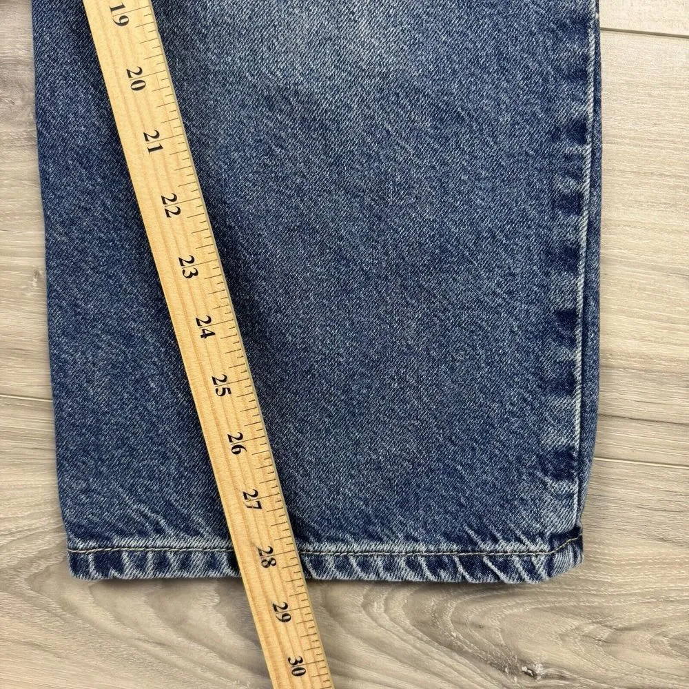 We The Free Straight Leg Bootcut Denim Jeans Button‎ Fly Free People Sz 31 - Image 8