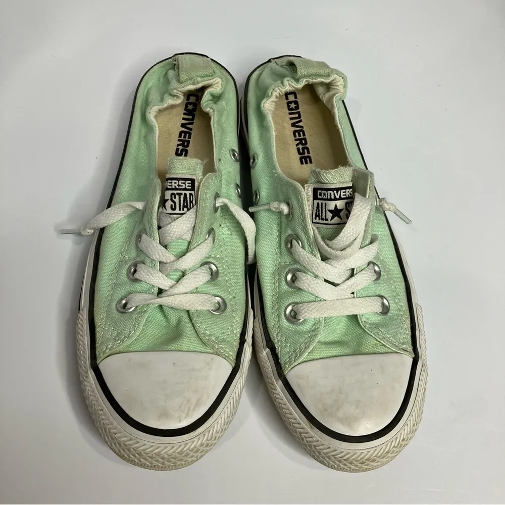 Converse mint green sneakers size‎ 7.5 - Image 2