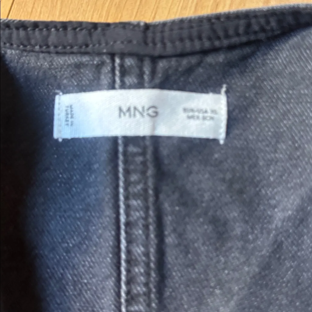 Mango Charcoal Denim Vest - Image 2